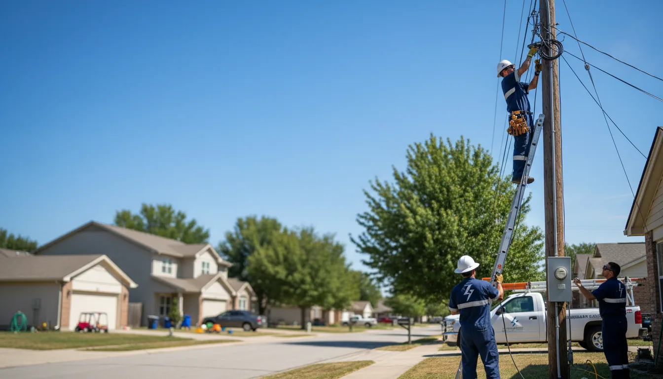 Residential electrician providing installation services in Eggleston, VA